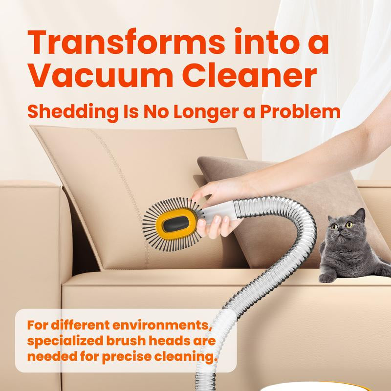 Puppyoo Pet Grooming and Vacuum Cleaner for Dogs and Cats ,12000Pa Vacuum Brush for Shedding Grooming, 1.5L Dust Cup, 4M Power Cord Length, Pet Products, Dog & Cat Hair Vacuum Groomer, Clipper & Hair Remover Roller for Dogs & Cats#Tiktokshopbacktoschool