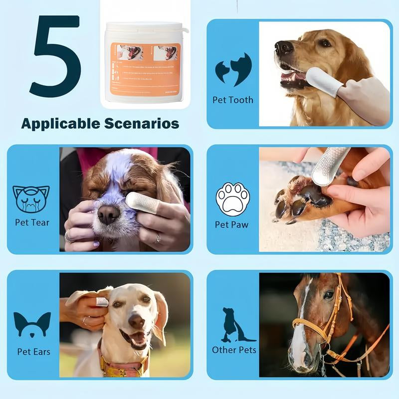 Pet Paw Cleaner, Cat and Dog Paw Care Cleaner. Eye Cleaning Wipes, Teeth Cleaning, Ear Cleaning Wipes, Pet Cleaning Kit, Dog Grooming Wipes, Hypoallergenic Dog Wipes, Paw Care Products and Face Cleaning Tool Portable Pet Paw Washer Dental and Ear Wipes