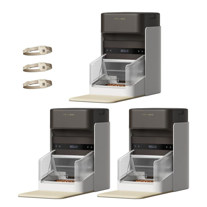 PETLIBRO RFID Automatic Cat Feeder,5G Wi-Fi Pet Feeder with 3L Capacity, App Control, and Collar Tag Sensor for 1-10 Programmable Meals