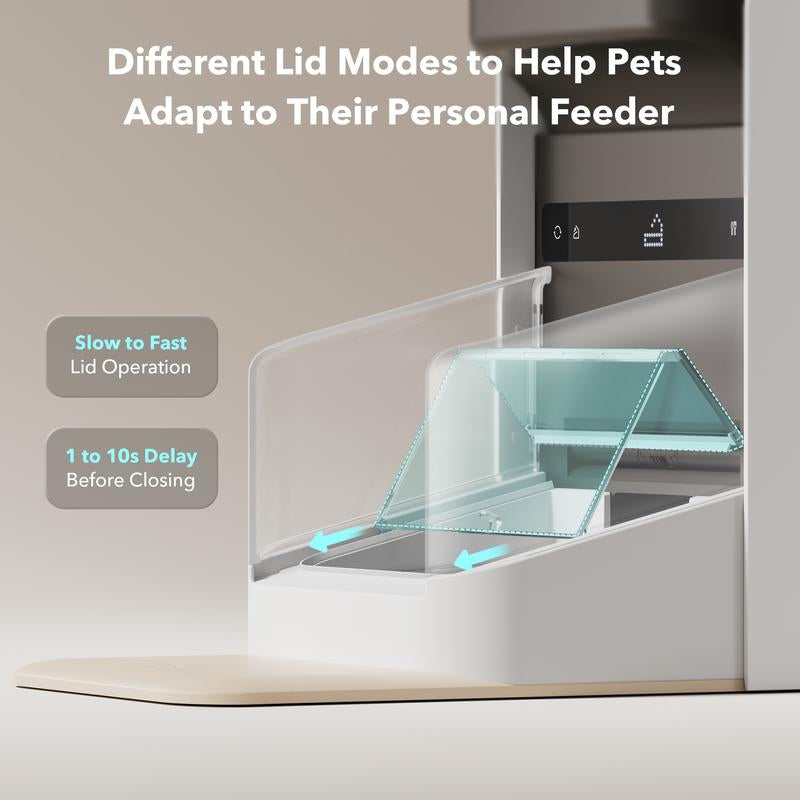 PETLIBRO RFID Automatic Cat Feeder,5G Wi-Fi Pet Feeder with 3L Capacity, App Control, and Collar Tag Sensor for 1-10 Programmable Meals