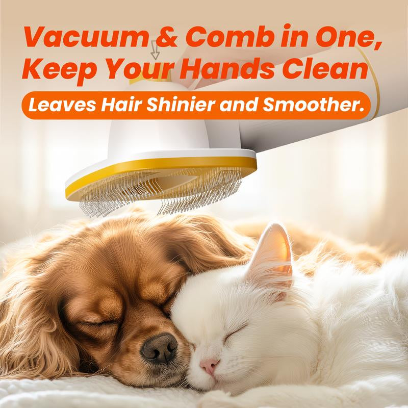 Puppyoo Pet Grooming and Vacuum Cleaner for Dogs and Cats ，12000Pa Vacuum Brush for Shedding Grooming, 1.5L Dust Cup, 4M Power Cord Length, Pet Products, Dog & Cat Hair Vacuum Groomer, Clipper & Hair Remover Roller for Dogs & Cats#Tiktokshopbacktoschool