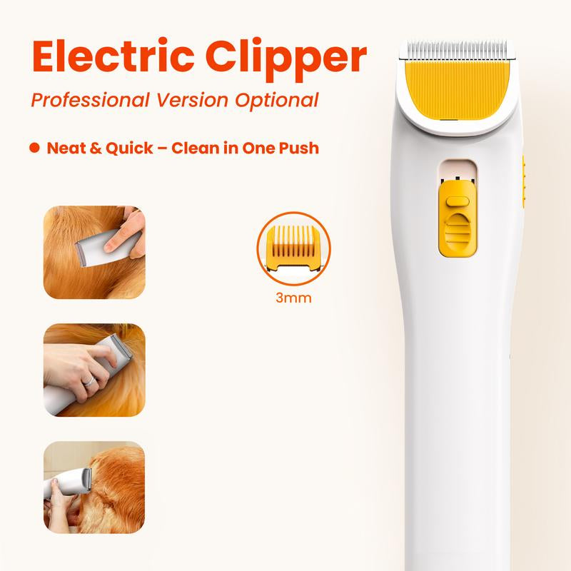 Puppyoo Pet Grooming and Vacuum Cleaner for Dogs and Cats ，12000Pa Vacuum Brush for Shedding Grooming, 1.5L Dust Cup, 4M Power Cord Length, Pet Products, Dog & Cat Hair Vacuum Groomer, Clipper & Hair Remover Roller for Dogs & Cats#Tiktokshopbacktoschool