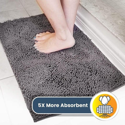 Muddy Mat® Featured on Television – Highly Absorbent Microfiber Dog Door Mat for Muddy Paws, Non-Slip Washable Pet Rug, Quick-Dry Chenille Entryway Carpet, Machine Washable Indoor/Outdoor Mat