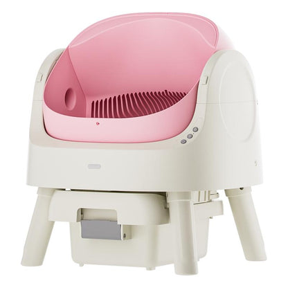 Autoscooper 11 by Petpivot Self Cleaning Cat Litter Box, Open-Top Automatic Litter Box for Multiple Cats with Safety Sensors, Includes Liner Bags and Litter Mat