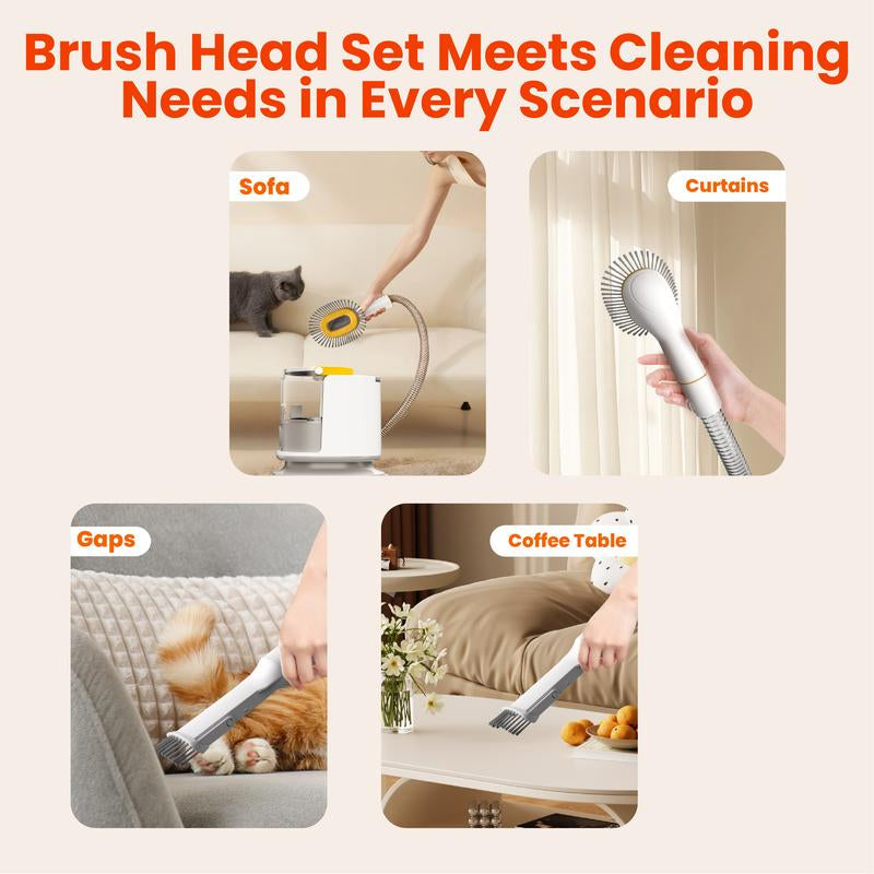 Puppyoo Pet Grooming and Vacuum Cleaner for Dogs and Cats ，12000Pa Vacuum Brush for Shedding Grooming, 1.5L Dust Cup, 4M Power Cord Length, Pet Products, Dog & Cat Hair Vacuum Groomer, Clipper & Hair Remover Roller for Dogs & Cats#Tiktokshopbacktoschool