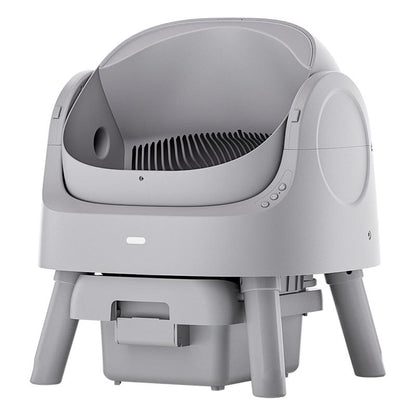 Autoscooper 11 by Petpivot Self Cleaning Cat Litter Box, Open-Top Automatic Litter Box for Multiple Cats with Safety Sensors, Includes Liner Bags and Litter Mat