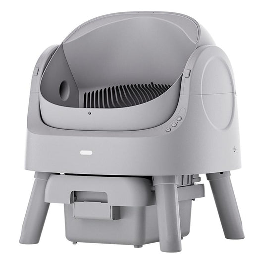 Autoscooper 11 by Petpivot Self Cleaning Cat Litter Box, Open-Top Automatic Litter Box for Multiple Cats with Safety Sensors, Includes Liner Bags and Litter Mat